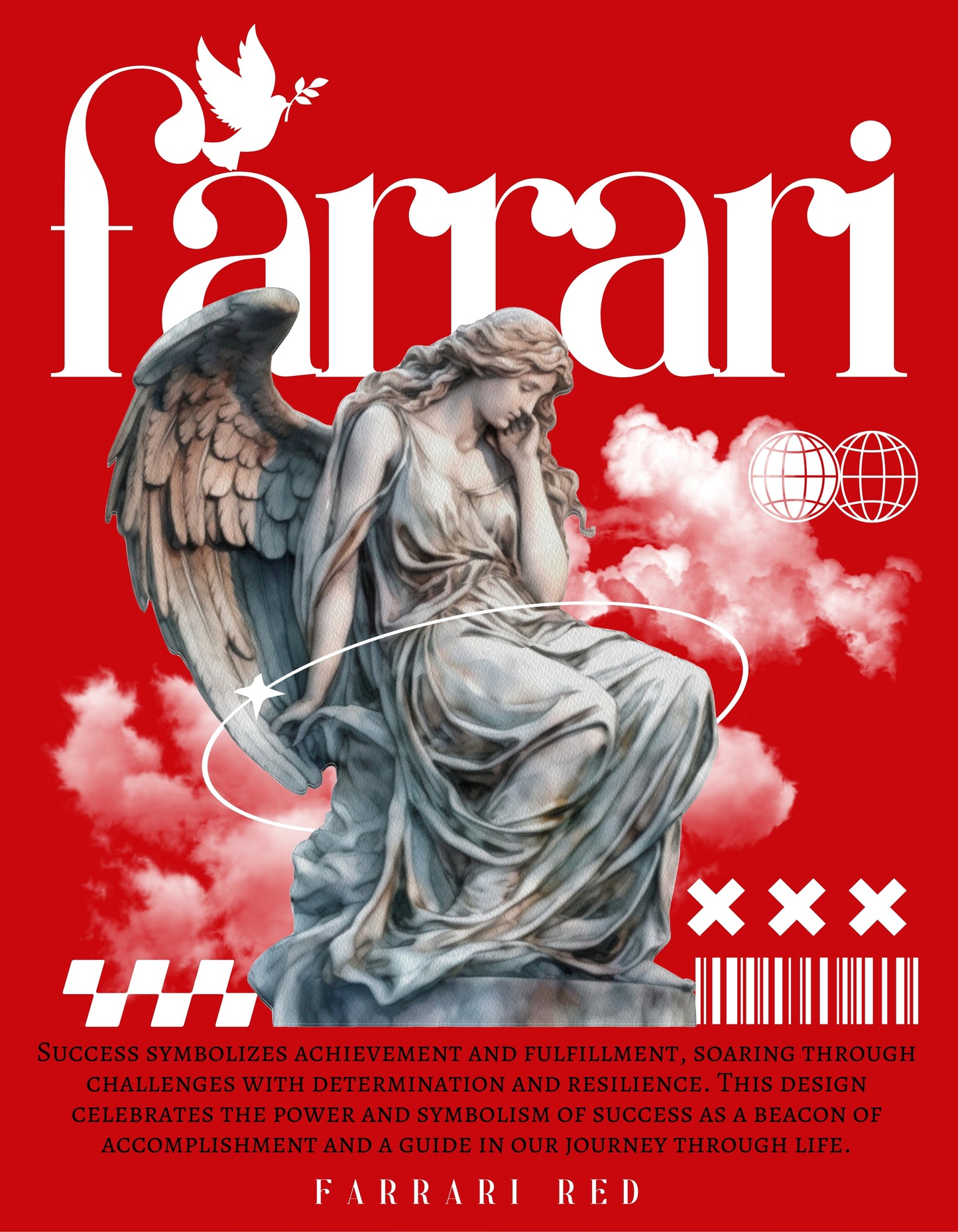 Farrari Angel Red Hoodie