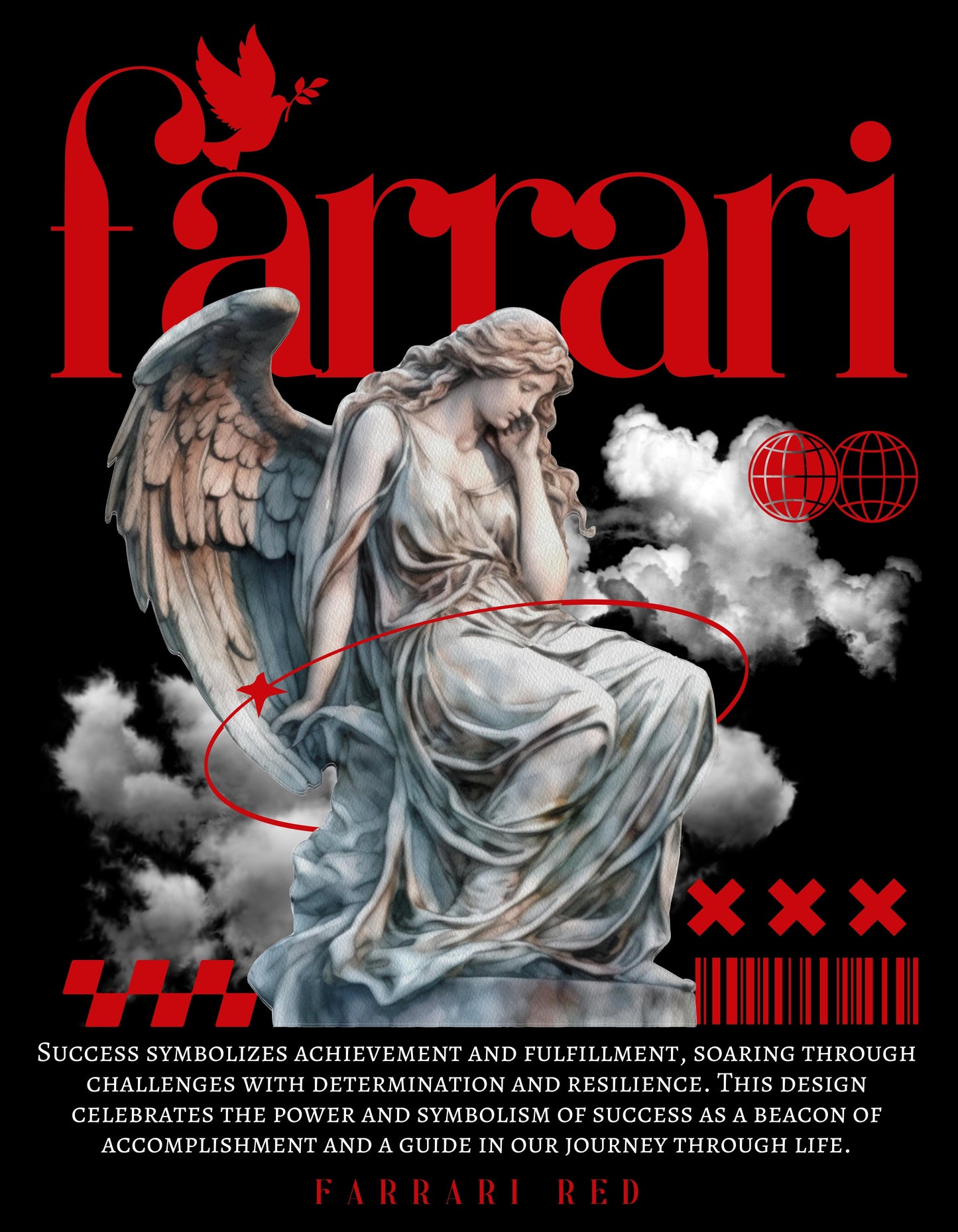Farrari Angel Black Hoodie